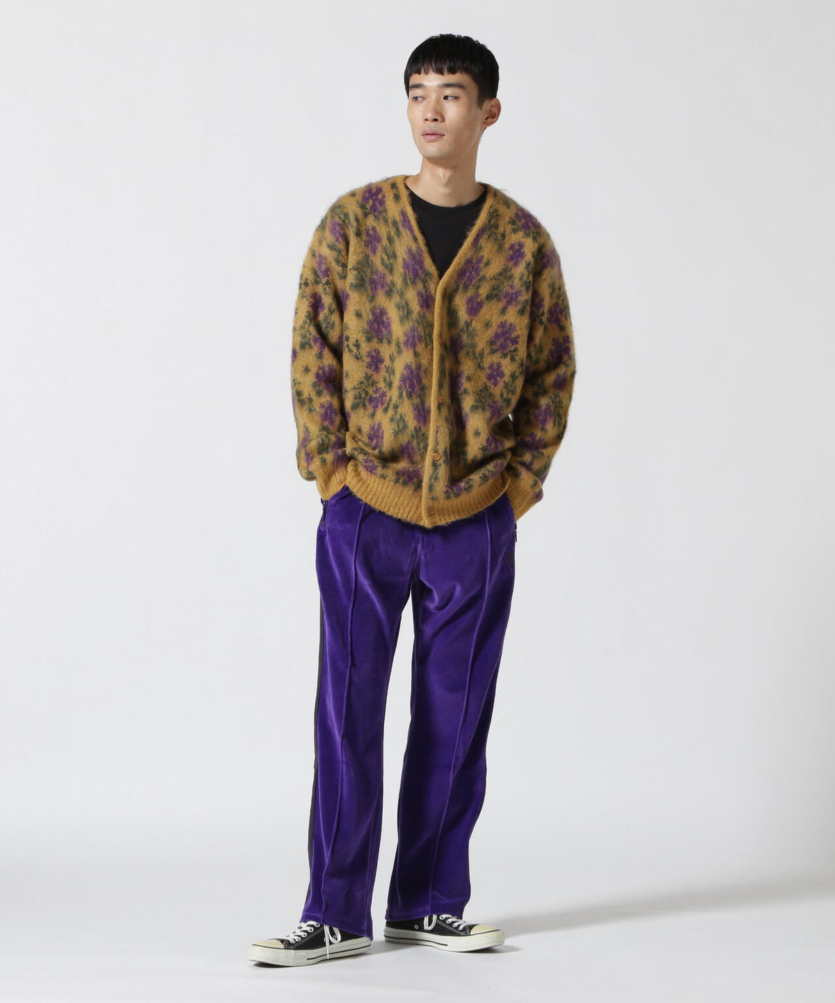 NEEDLES(ニードルズ)NARROW TRACK PANT - C/PE VELOUR