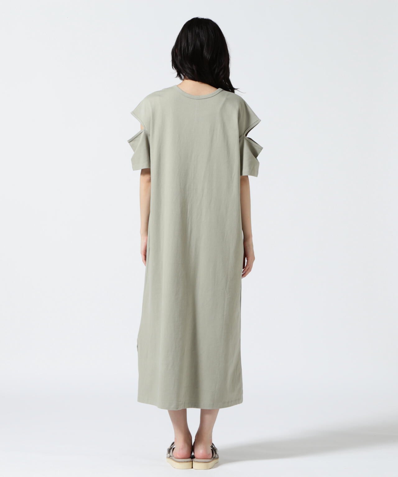 DROIT BELLO(ドロイトベロ) 袖スリットカットソーワンピース