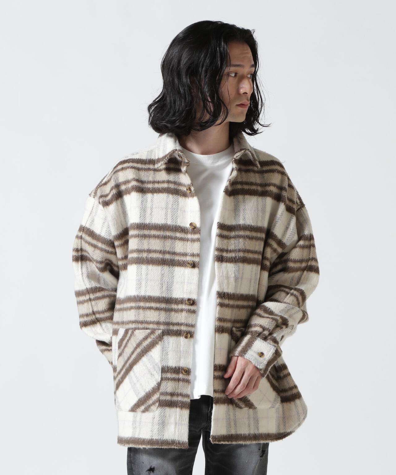 LUSOR(ルーソル)SHAGGY SHIRT シャギーシャツ