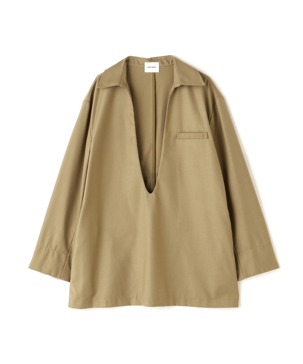 DROIT BELLO(ドロイトベロ)深Vネックスーツライクシャツ