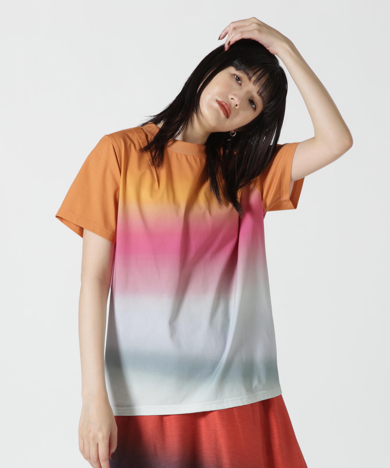 AULA AILA(アウラ アイラ)別注グラデーションTシャツ