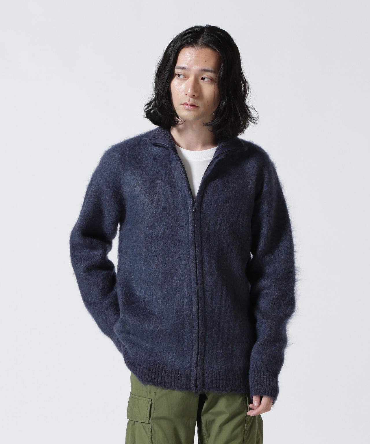 NEEDLES(ニードルズ) ZIPPED MOHAIR CARDIGAN - SOLID