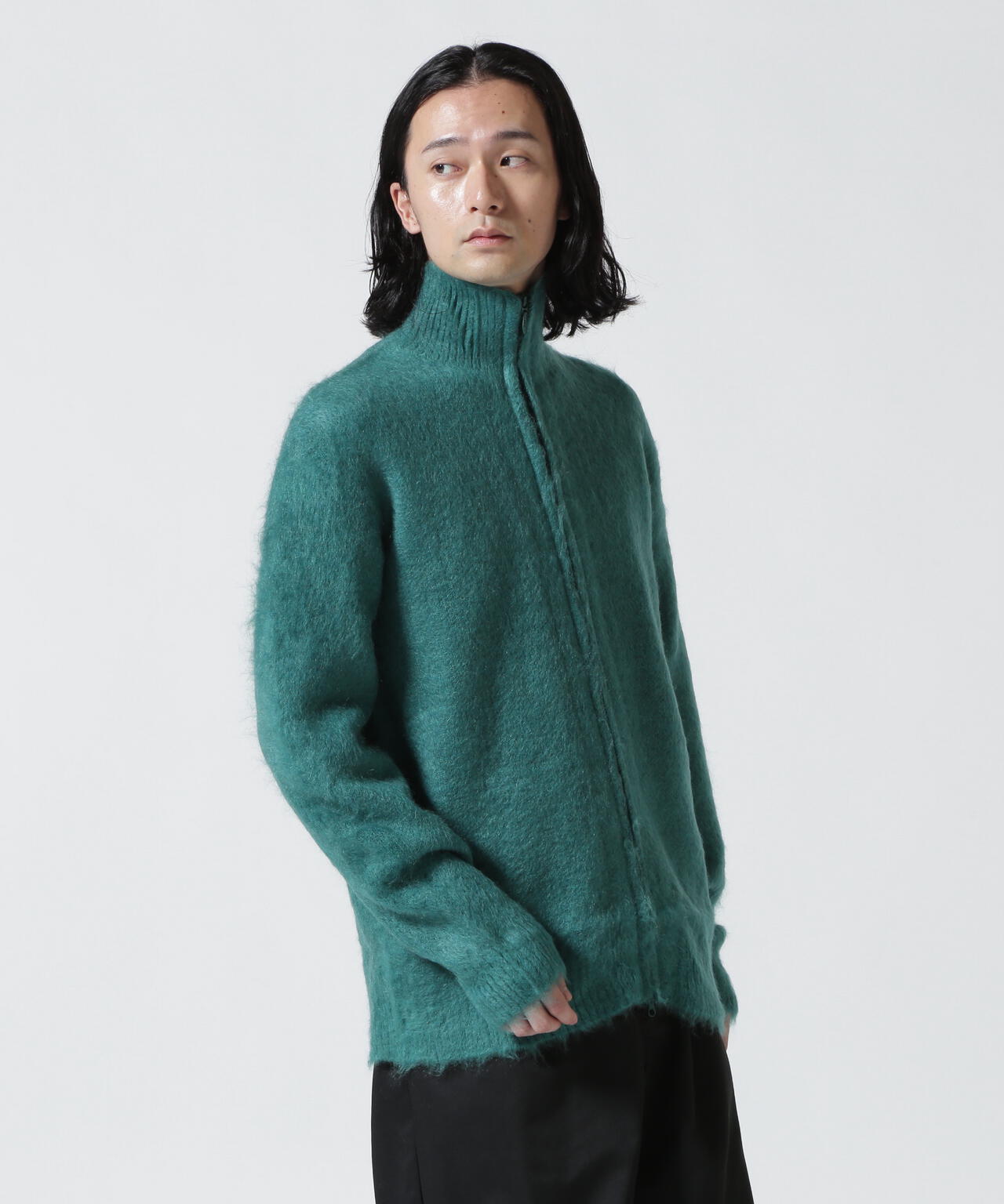 NEEDLES(ニードルズ) ZIPPED MOHAIR CARDIGAN - SOLID
