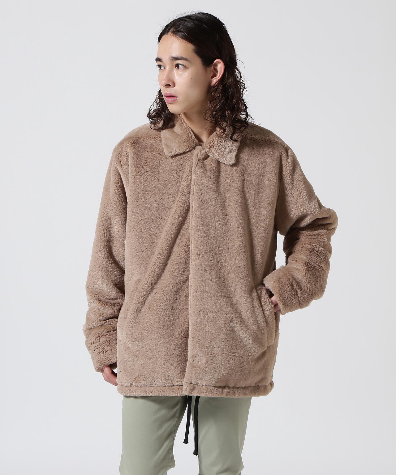 LUSOR(ルーソル)ECO FUR COACH JKT エコファーコーチジャケット
