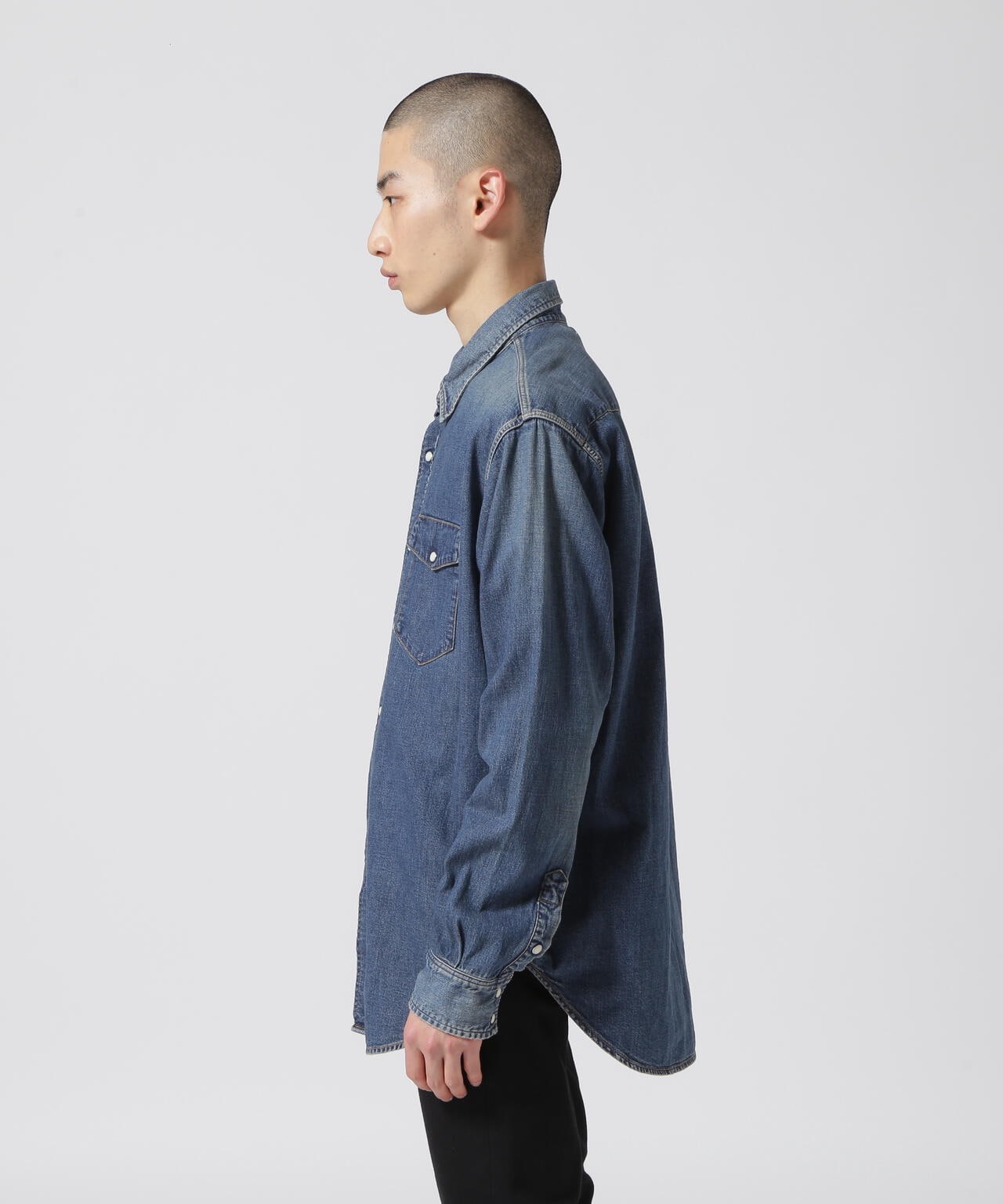 MINEDENIM(マインデニム)Denim Loose Western SH