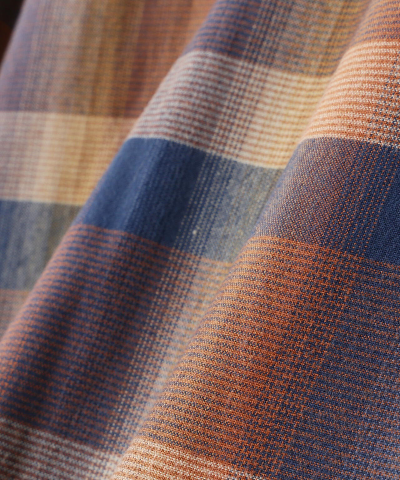 MINEDENIM(マインデニム)TWN Check Open Collar L/S SH