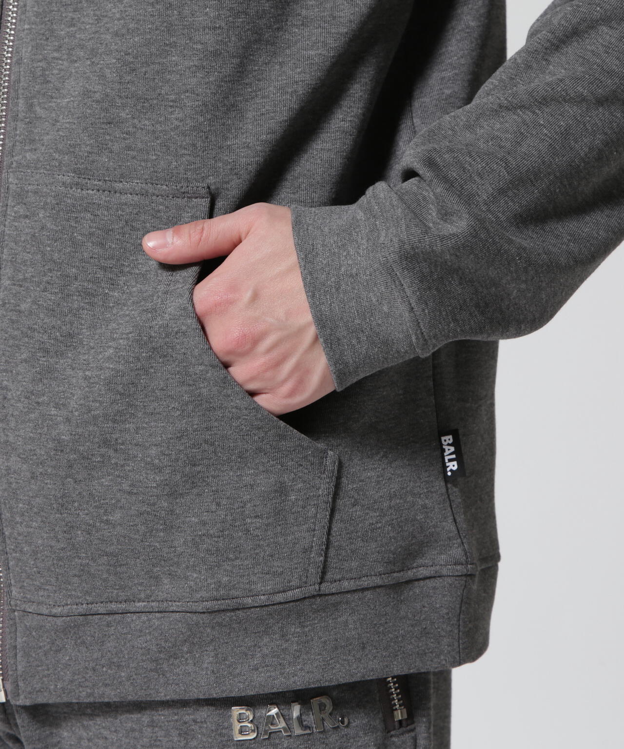 BALR./ボーラー/Q-SERIES STRAIGHT ZIP ZIPPED HOODIE