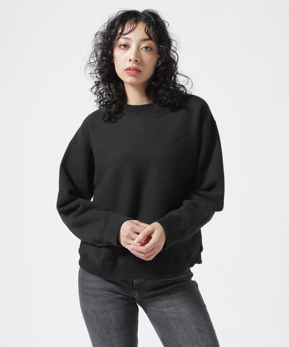 ATON(エイトン)GARMENT DYE | OVERSIZED SWEAT SHIRT ガーメントダイ オーバーサイズスウェットシャツ