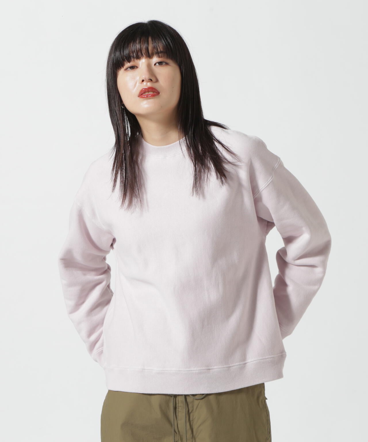 ATON (エイトン) NATURAL DYE URAKE OVERSIZED SWEAT SHIRT