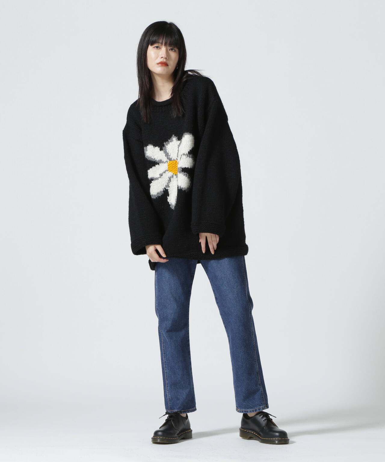 MacMahon Knitting Mills/マクマホンニッティングミルズ Roll Neck Knit-Flower