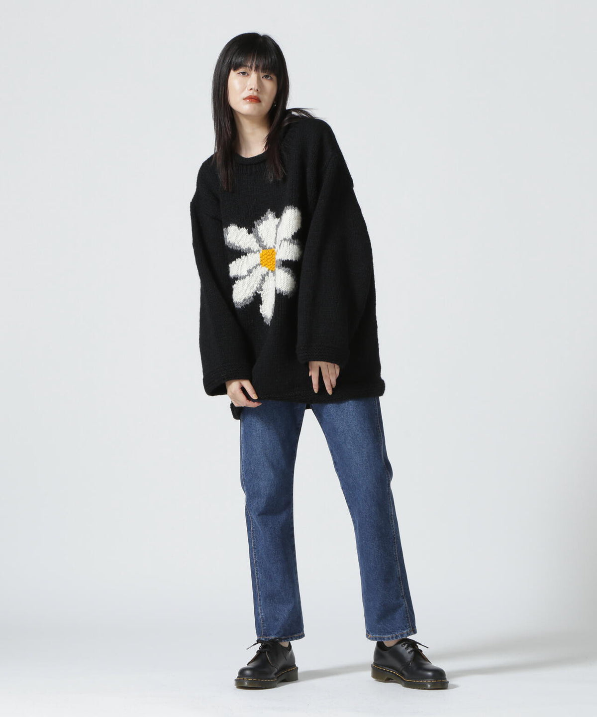 MacMahon Knitting Mills/マクマホンニッティングミルズ Roll Neck Knit-Flower
