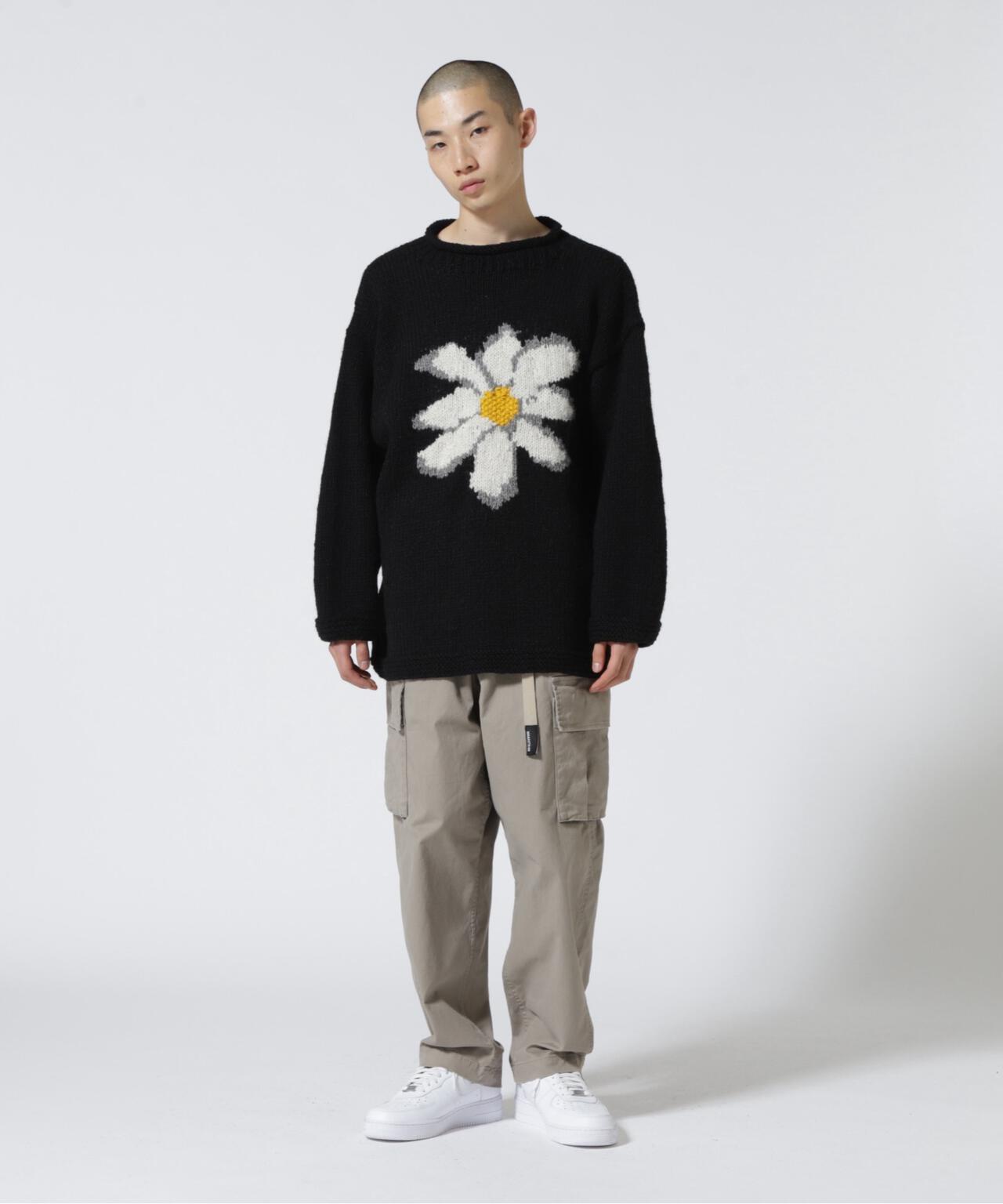 MacMahon Knitting Mills/マクマホンニッティングミルズ Roll Neck Knit-Flower
