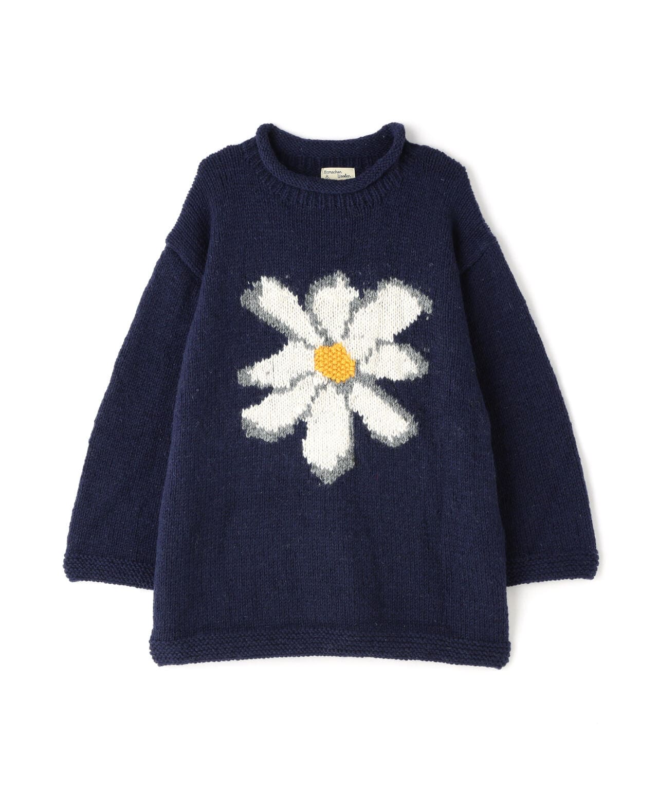 MacMahon Knitting Mills/マクマホンニッティングミルズ Roll Neck Knit-Flower