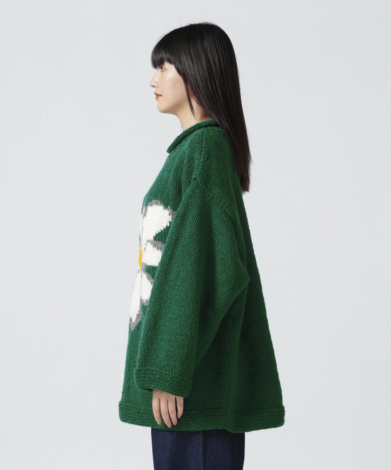 MacMahon Knitting Mills/マクマホンニッティングミルズ Roll Neck Knit-Flower