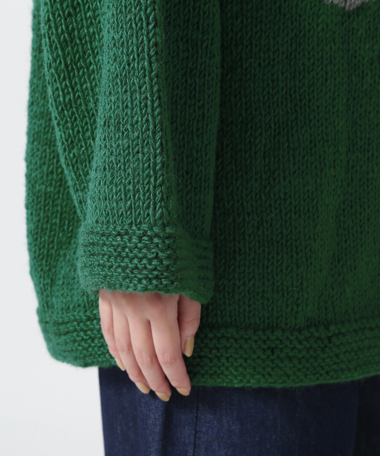 MacMahon Knitting Mills/マクマホンニッティングミルズ Roll Neck Knit-Flower