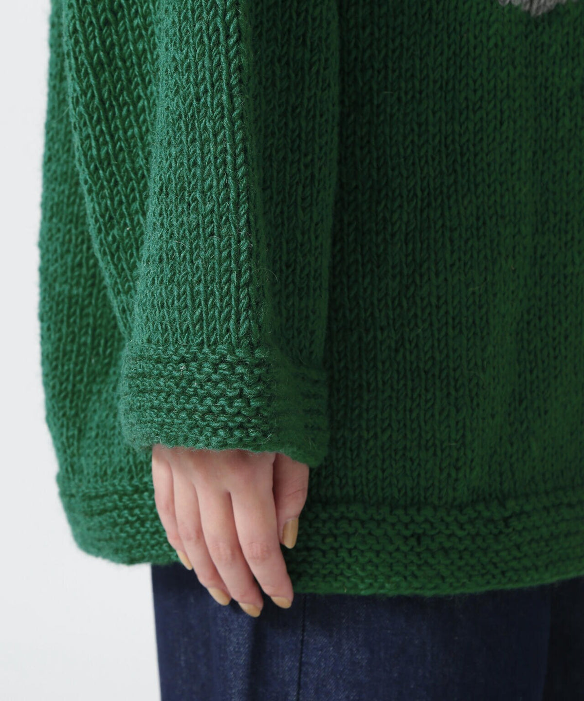 MacMahon Knitting Mills/マクマホンニッティングミルズ Roll Neck Knit-Flower