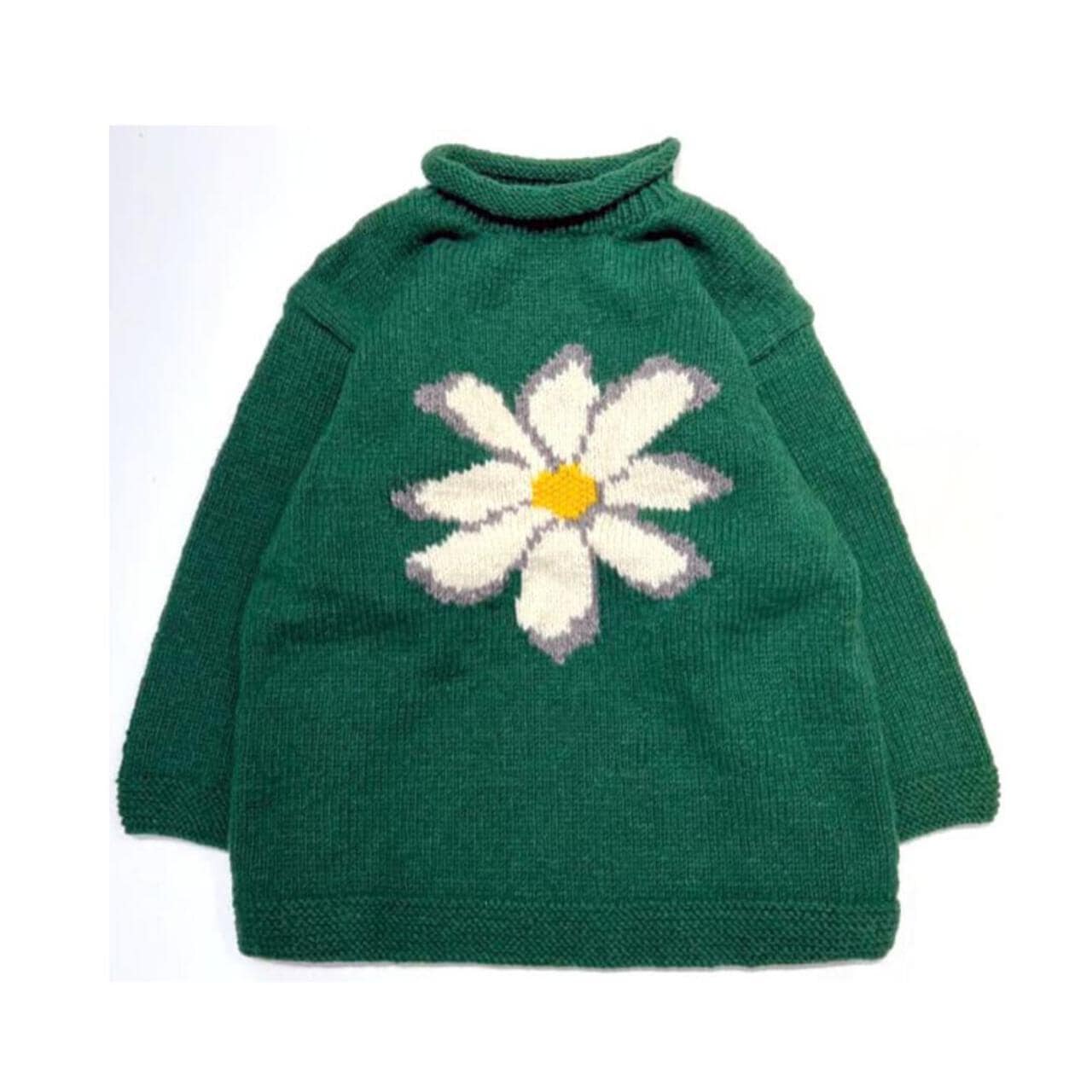 MacMahon Knitting Mills/マクマホンニッティングミルズ Roll Neck Knit-Flower