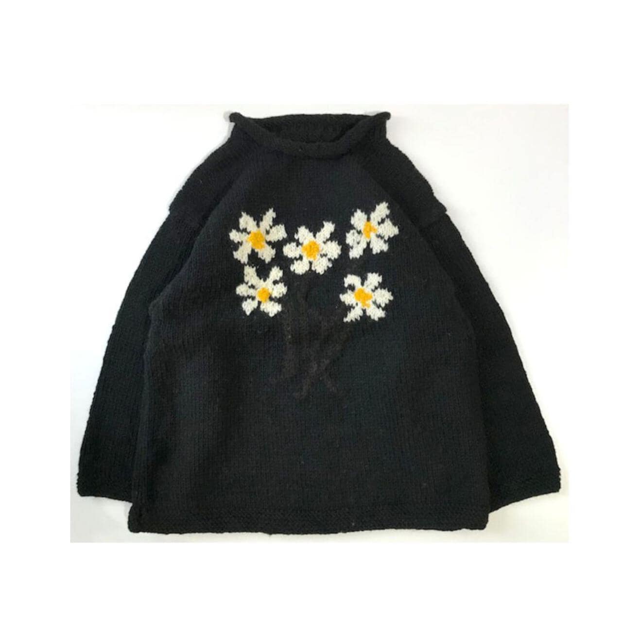 MacMahon Knitting Mills / Roll Neck Knit-5 Flower
