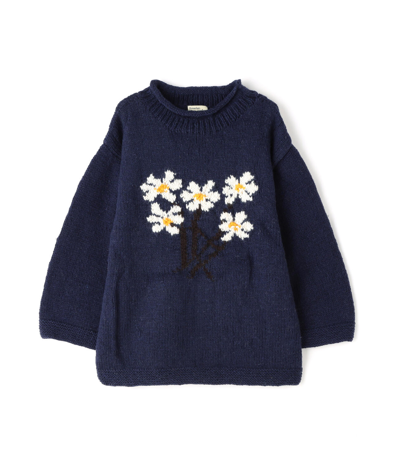 MacMahon Knitting Mills / Roll Neck Knit-5 Flower