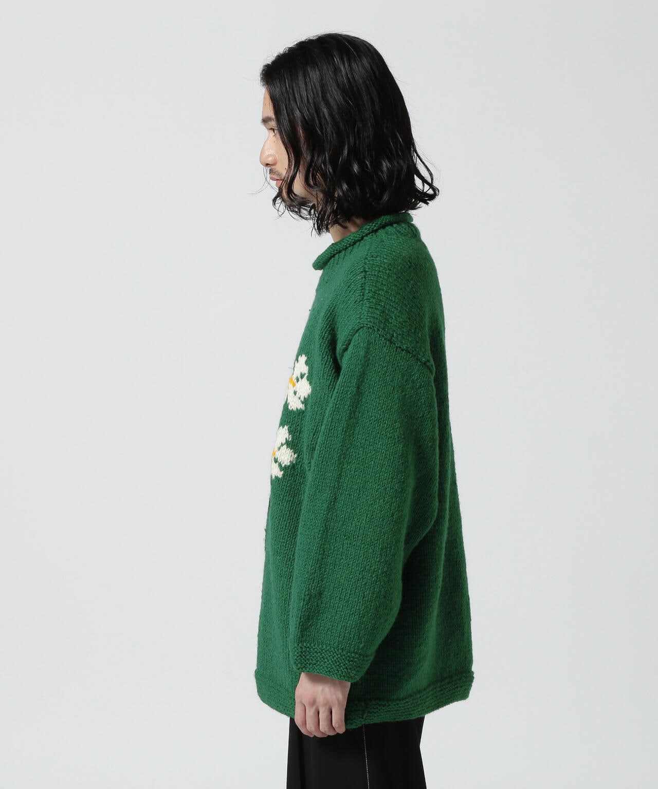 MacMahon Knitting Mills / Roll Neck Knit-5 Flower