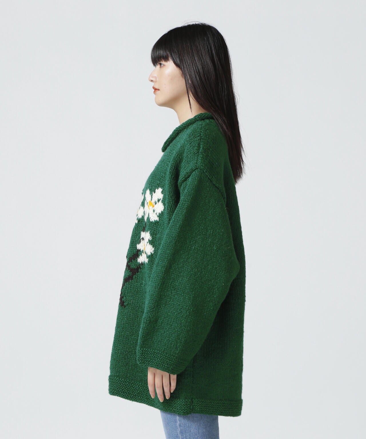 MacMahon Knitting Mills / Roll Neck Knit-5 Flower