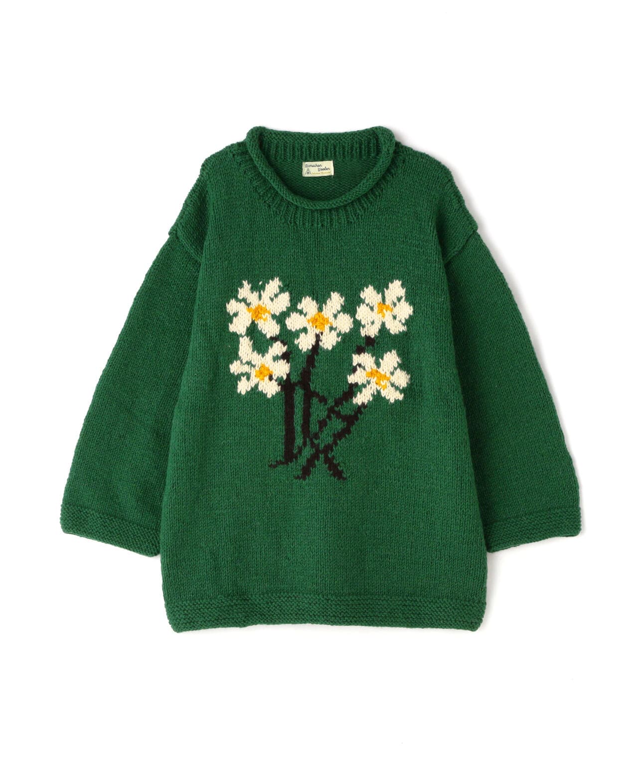 MacMahon Knitting Mills / Roll Neck Knit-5 Flower
