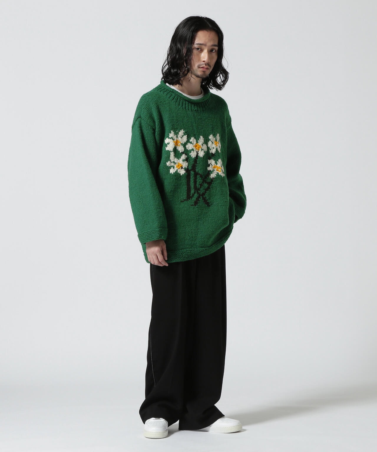 MacMahon Knitting Mills / Roll Neck Knit-5 Flower