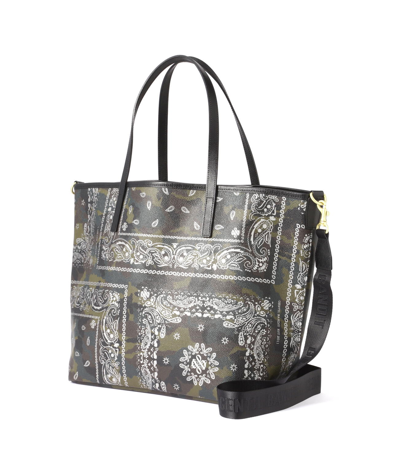 GENTIL BANDIT(ジャンティバンティ)11周年限定トートバッグ バンダナMMトート KCM カーキカモ