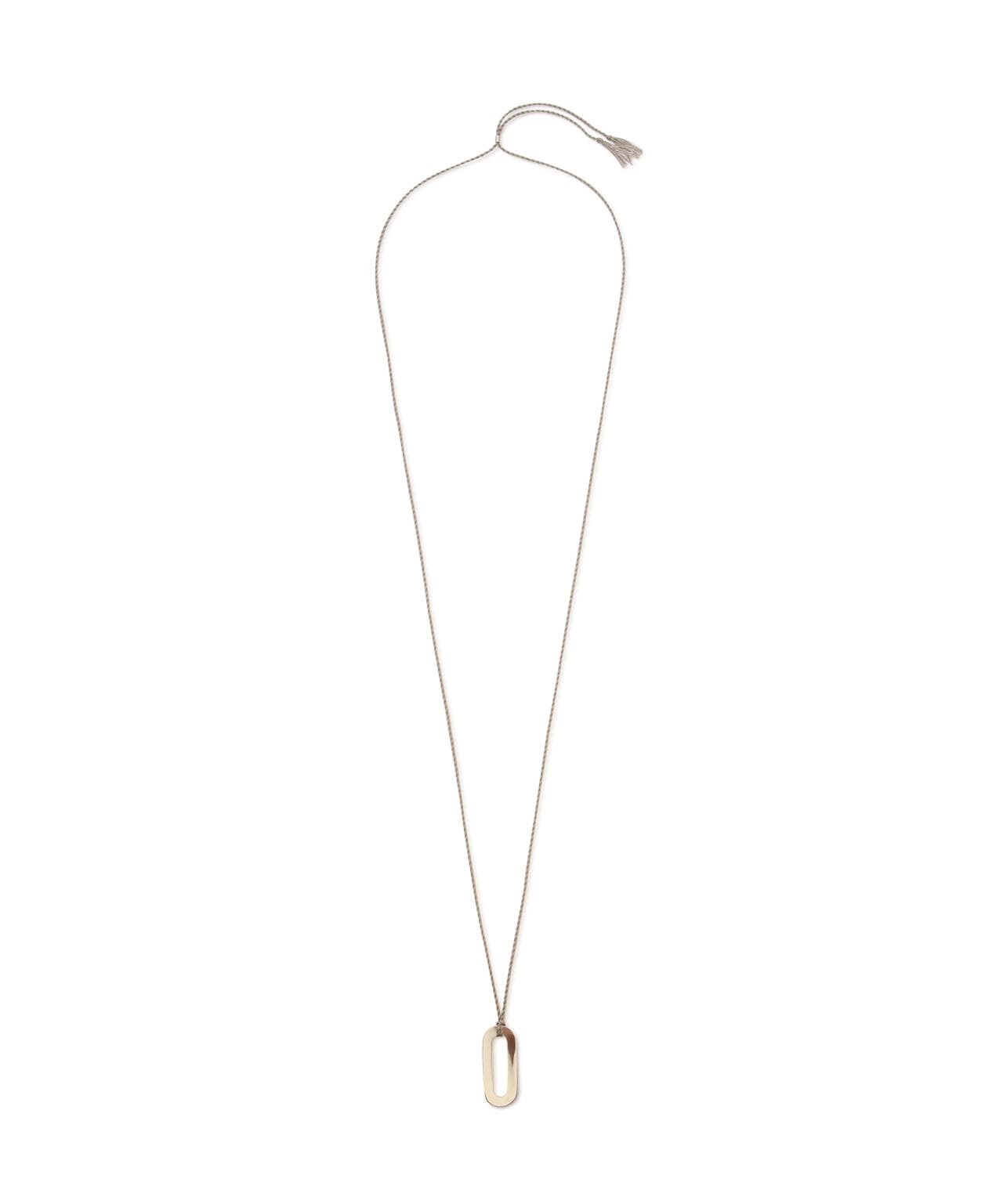 on the sunny side of the street / Small Oval Top Long Necklace