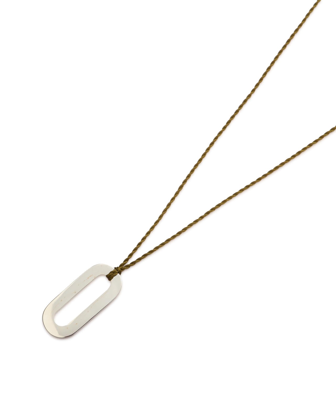 on the sunny side of the street / Small Oval Top Long Necklace