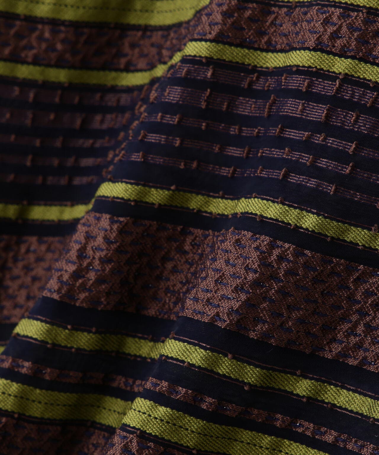 NEEDLES(ニードルズ)S/S ONE-UP SHIRT - PE/CU/N/C/R CHIFFON STRIPE JQ.