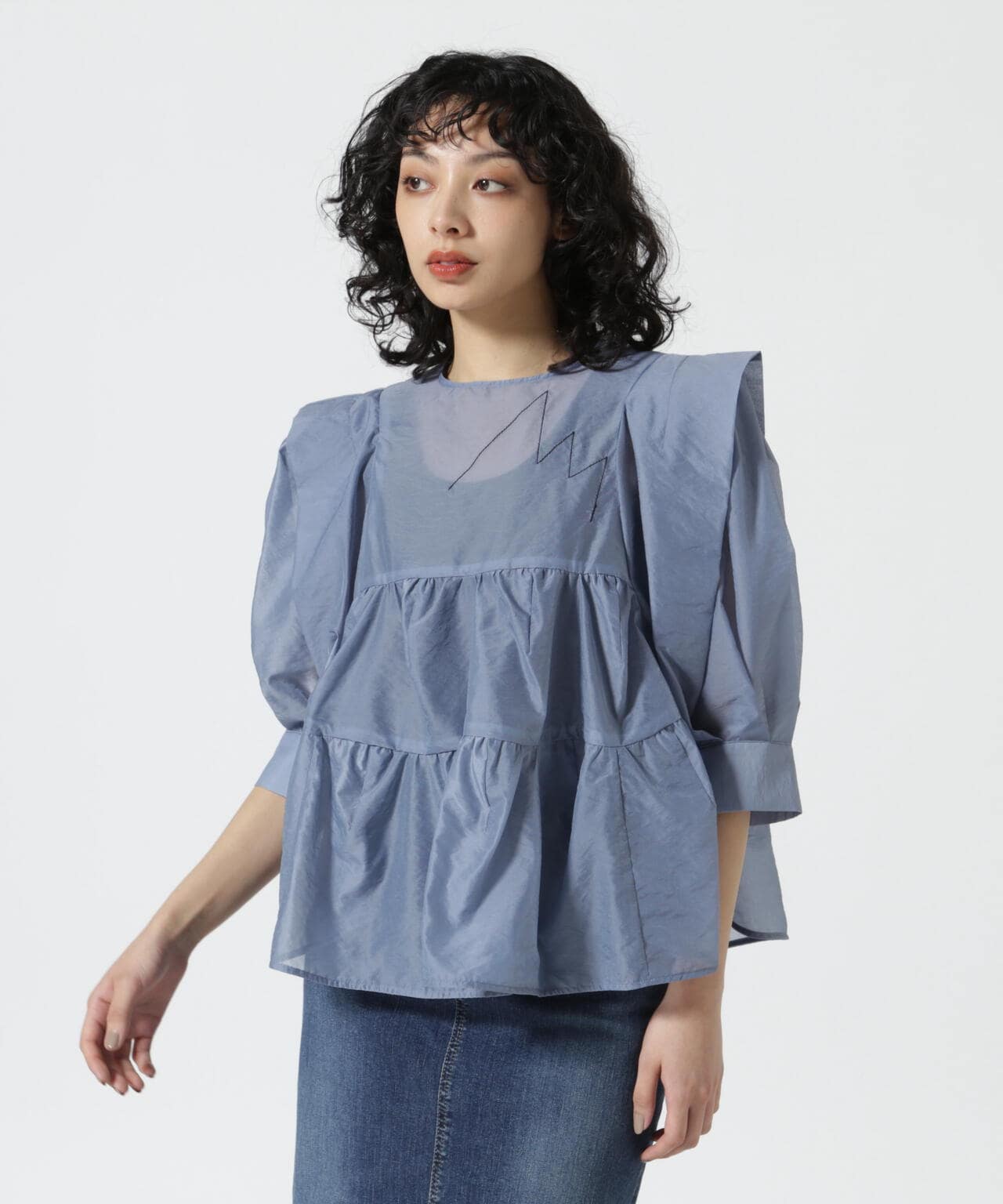 RUMCHE(ラムシェ) 別注Stitch Gatherd Tops