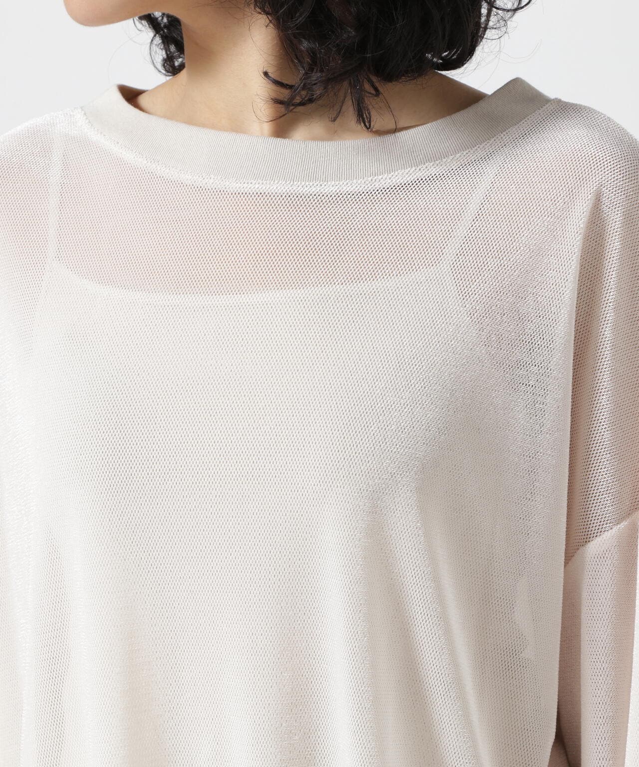 DROIT BELLO(ドロイトベロ)ベロアメッシュプルオーバー