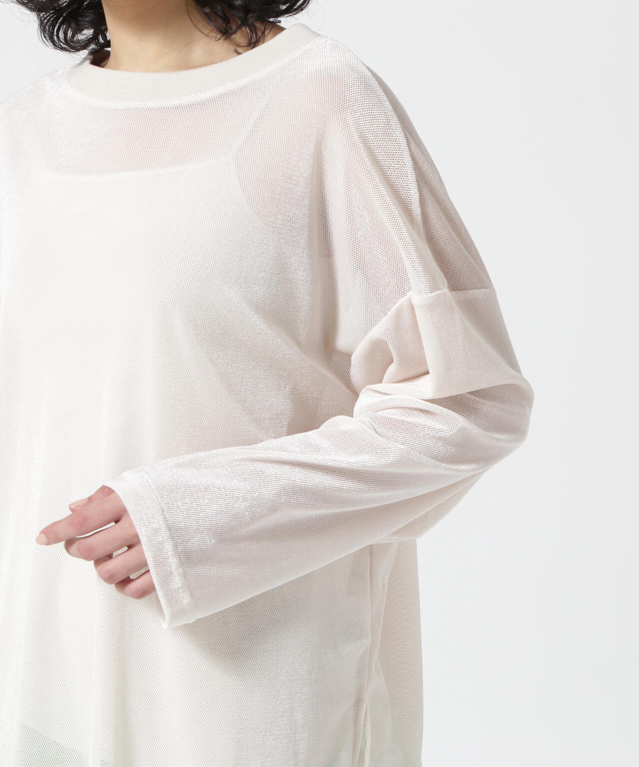 DROIT BELLO(ドロイトベロ)ベロアメッシュプルオーバー