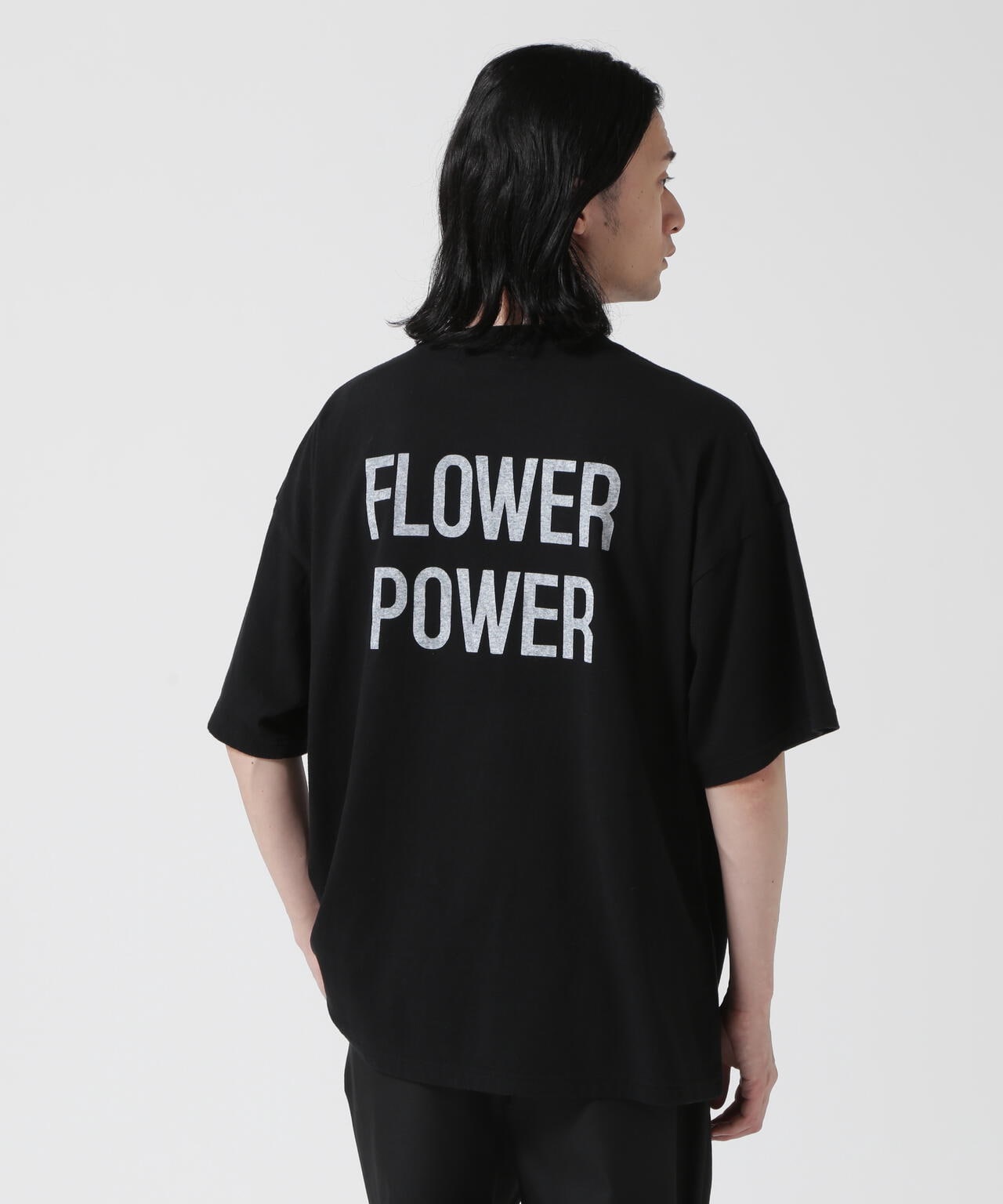 REMI RELIEF / 別注LW加工 20/-天竺BIGサイズ FLOWER POWER