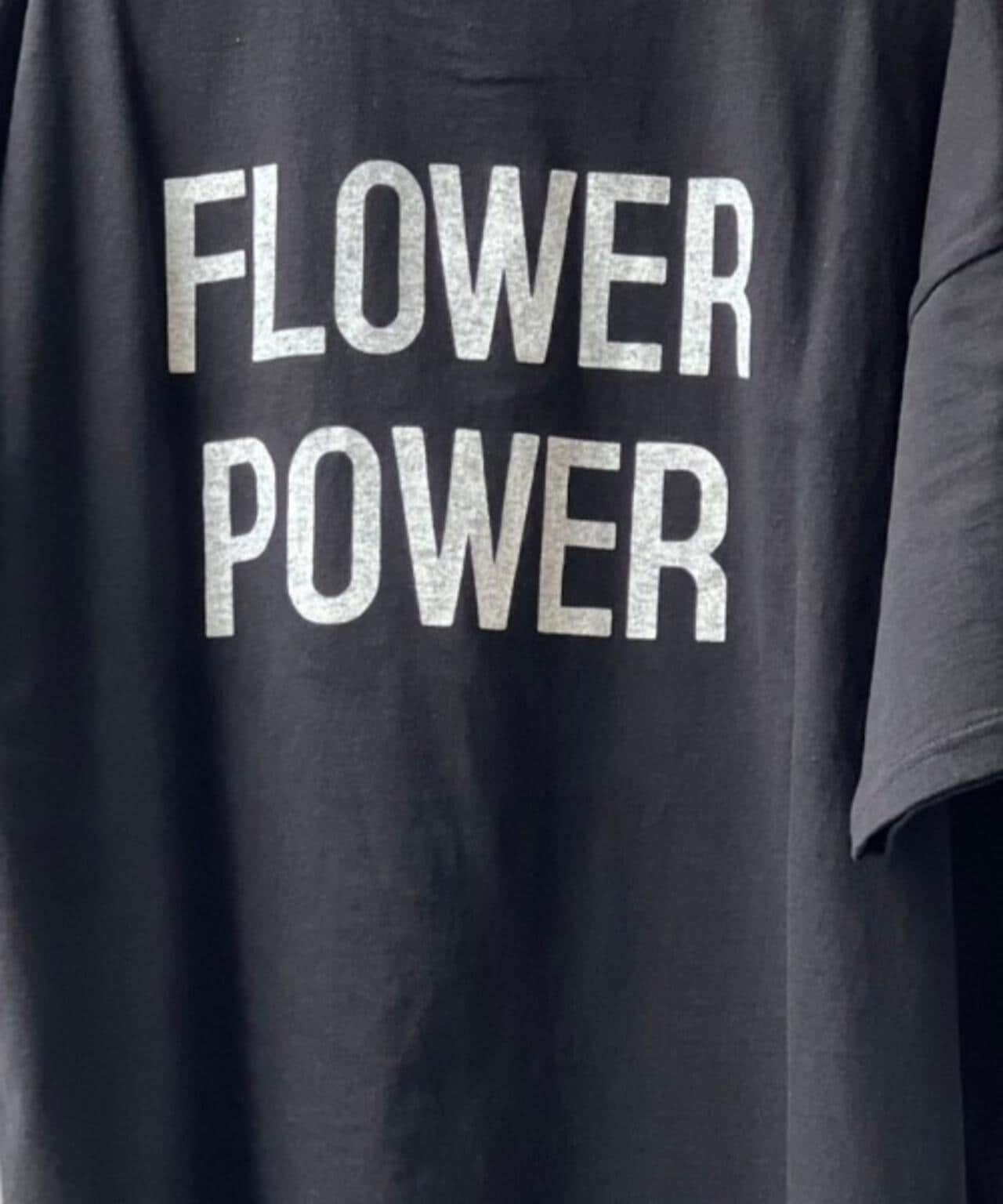 REMI RELIEF / 別注LW加工 20/-天竺BIGサイズ FLOWER POWER