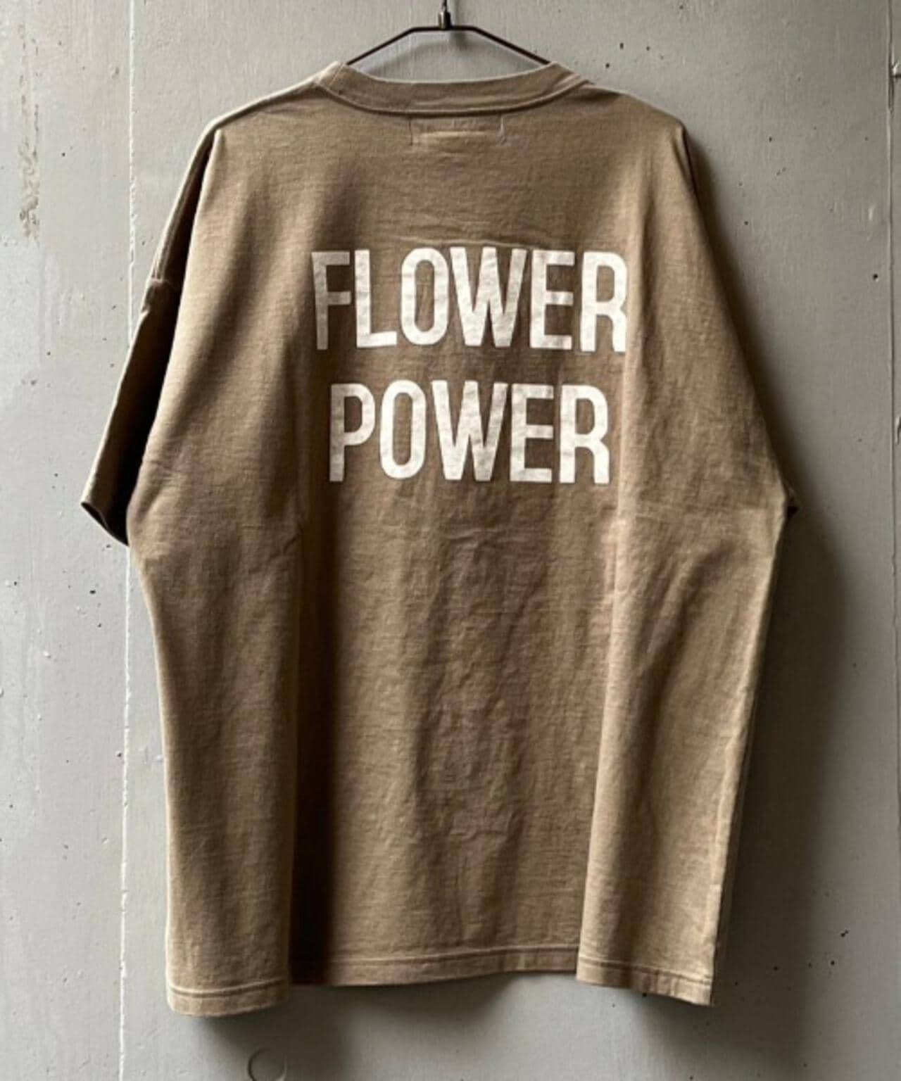 REMI RELIEF / 別注LW加工 20/-天竺BIGサイズ FLOWER POWER