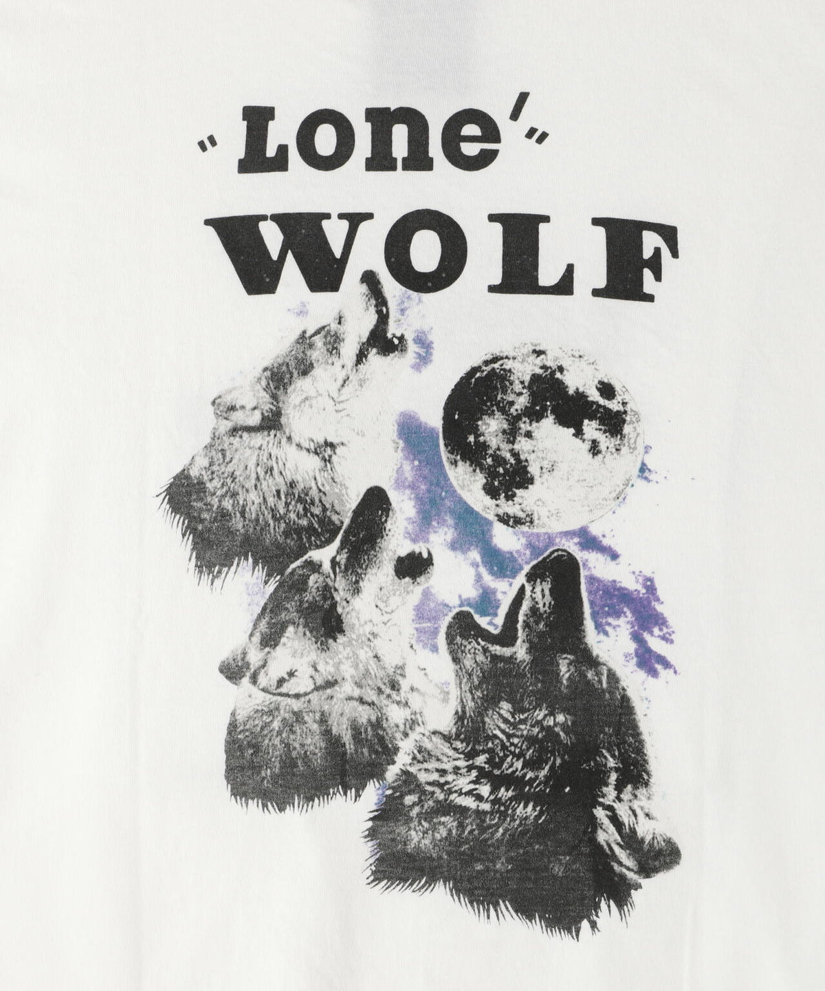 REMI RELIEF(レミレリーフ) 別注LW加工20/-天竺BIGサイズT(LONE WOLF)