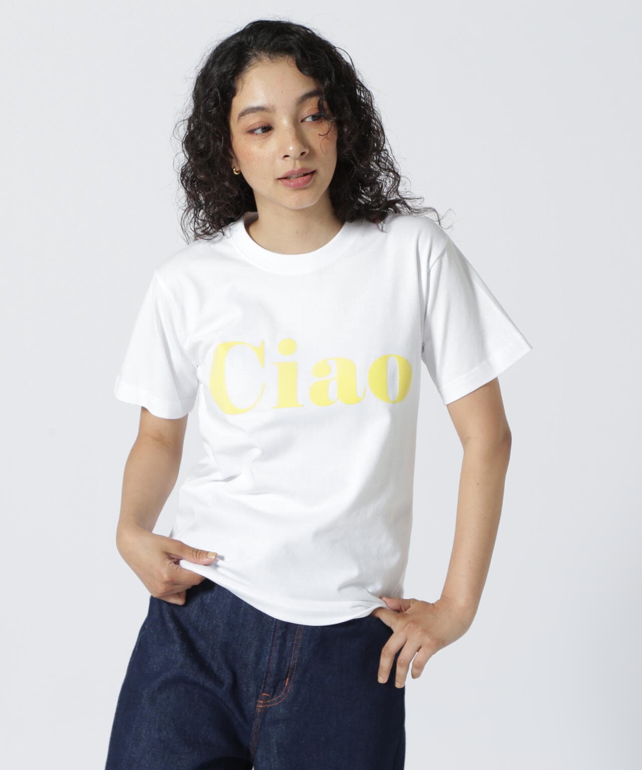 DROIT BELLO(ドロイトベロ)CiaoフロッキーTシャツ