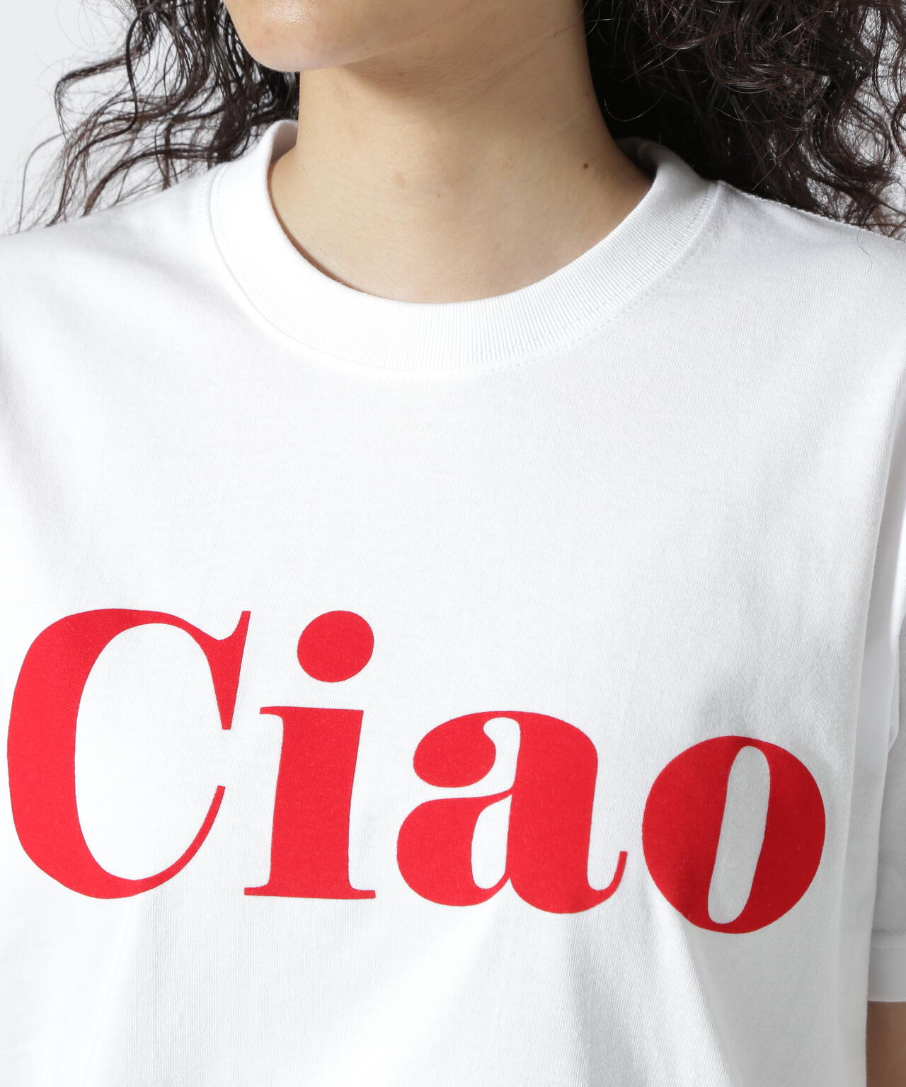 DROIT BELLO(ドロイトベロ)CiaoフロッキーTシャツ