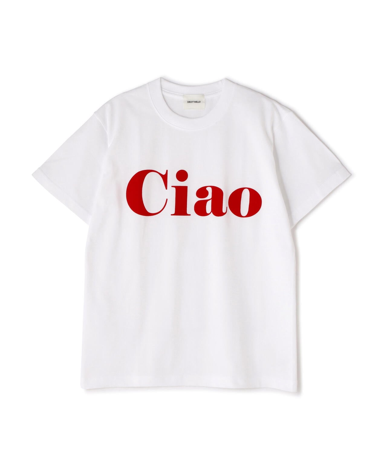 DROIT BELLO(ドロイトベロ)CiaoフロッキーTシャツ