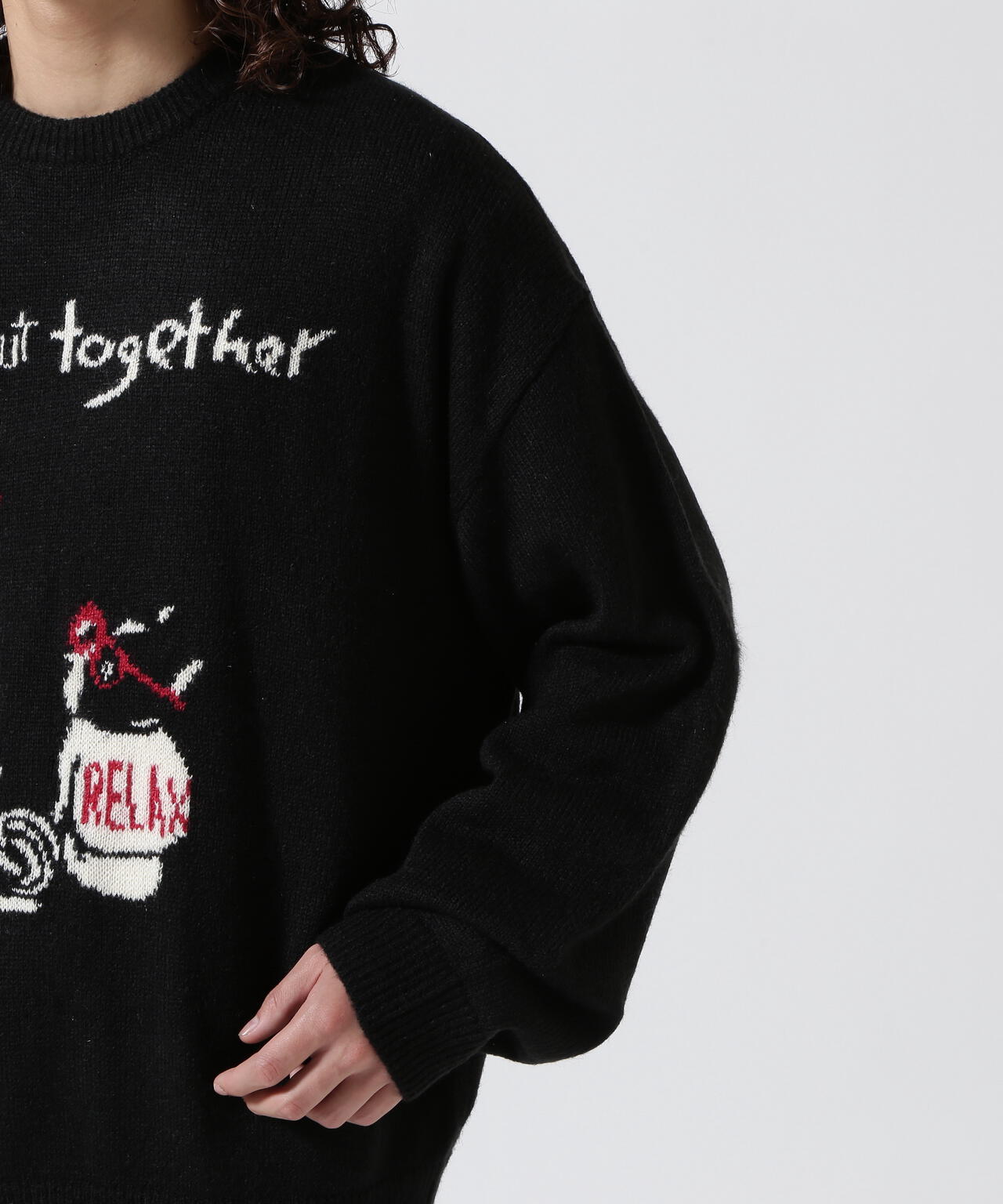 REMI RELIEF(レミレリーフ)How about together 別注インターシャニット