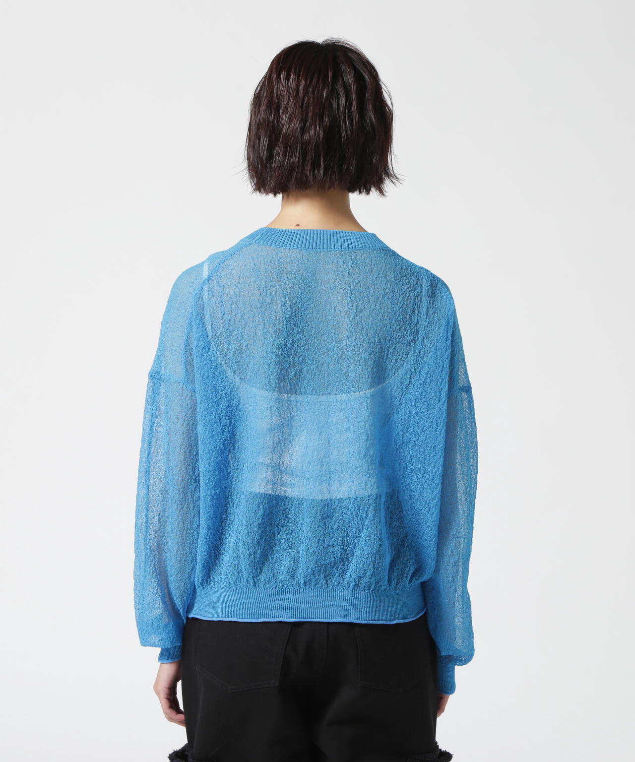 DROIT BELLO(ドロイトベロ)ちりめん天竺クルーネックプルオーバー