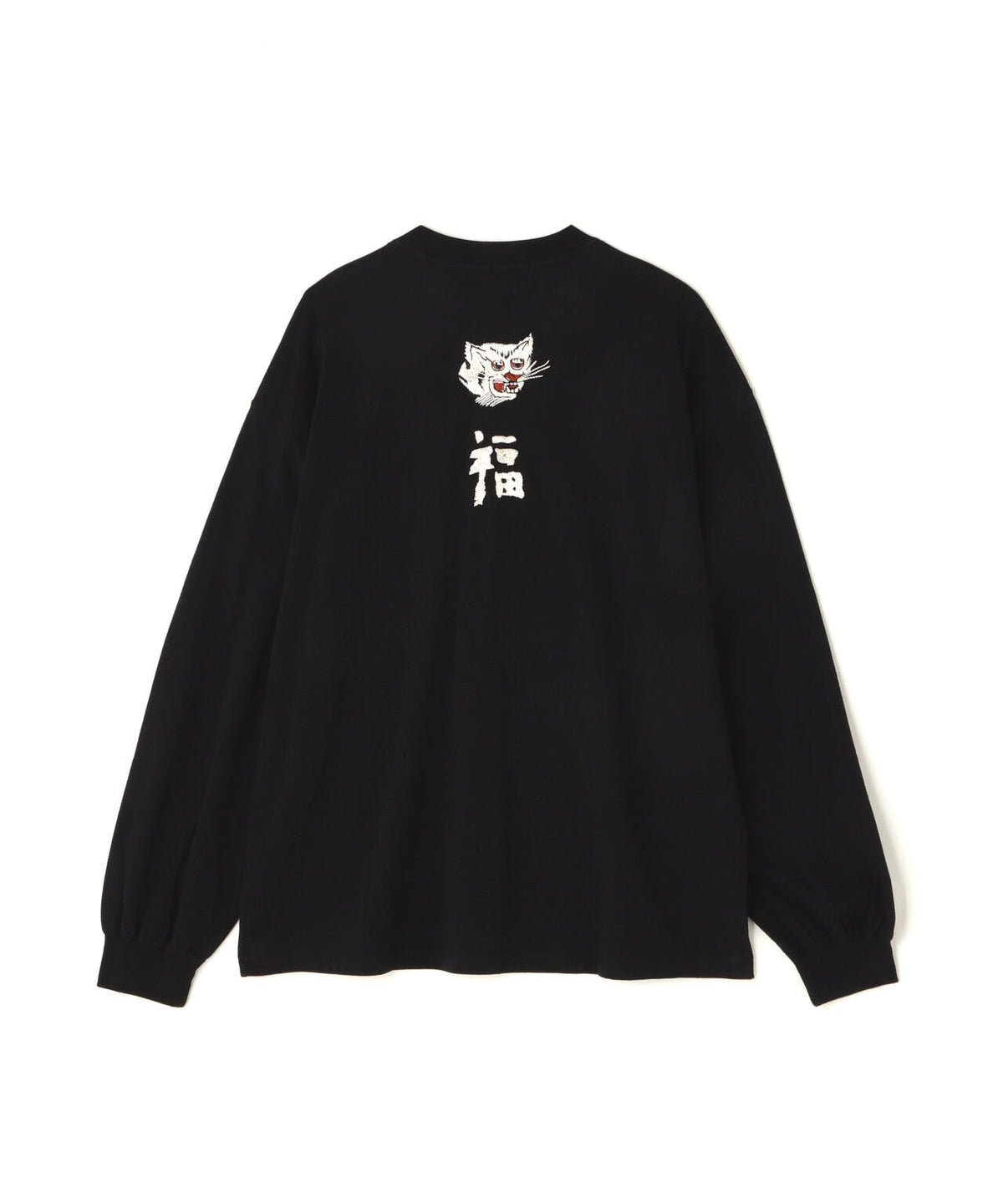 REMI RELIEF(レミレリーフ) 別注LW加工20/-天竺BIGサイズロンT(刺繍:福)