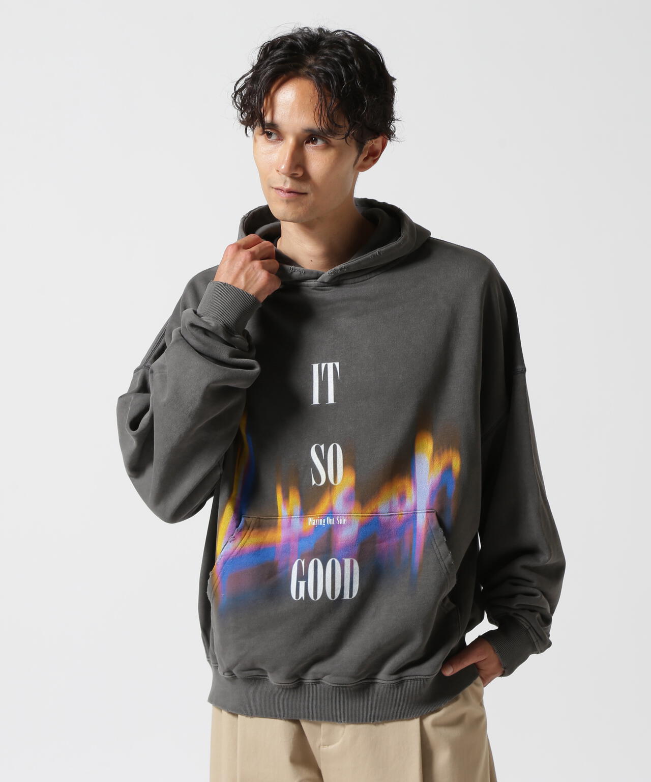 LUSOR(ルーソル)PIGMENT SWEAT HOODIE LIGHT