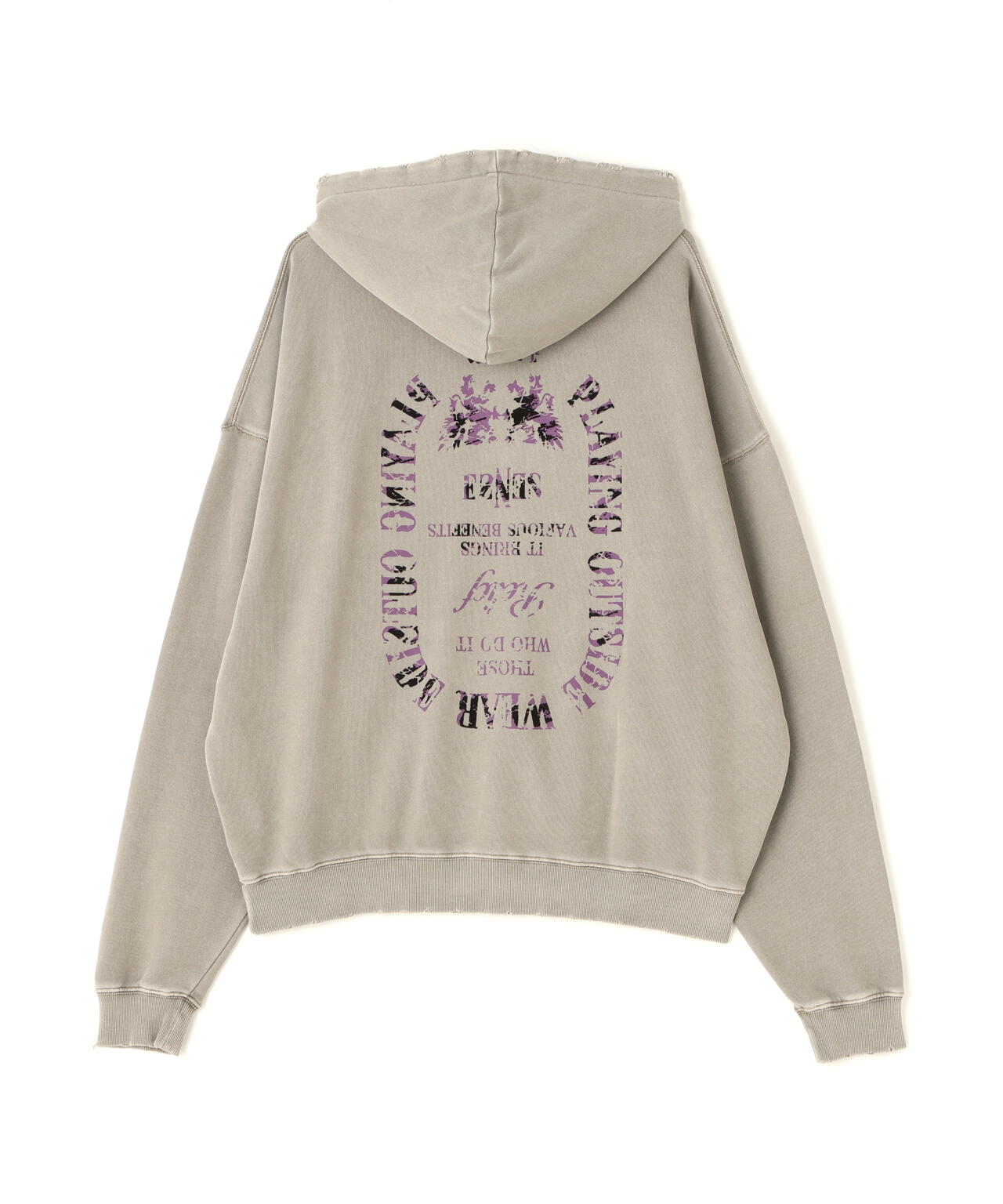 LUSOR(ルーソル)PIGMENT SWEAT HOODIE EMBLEM