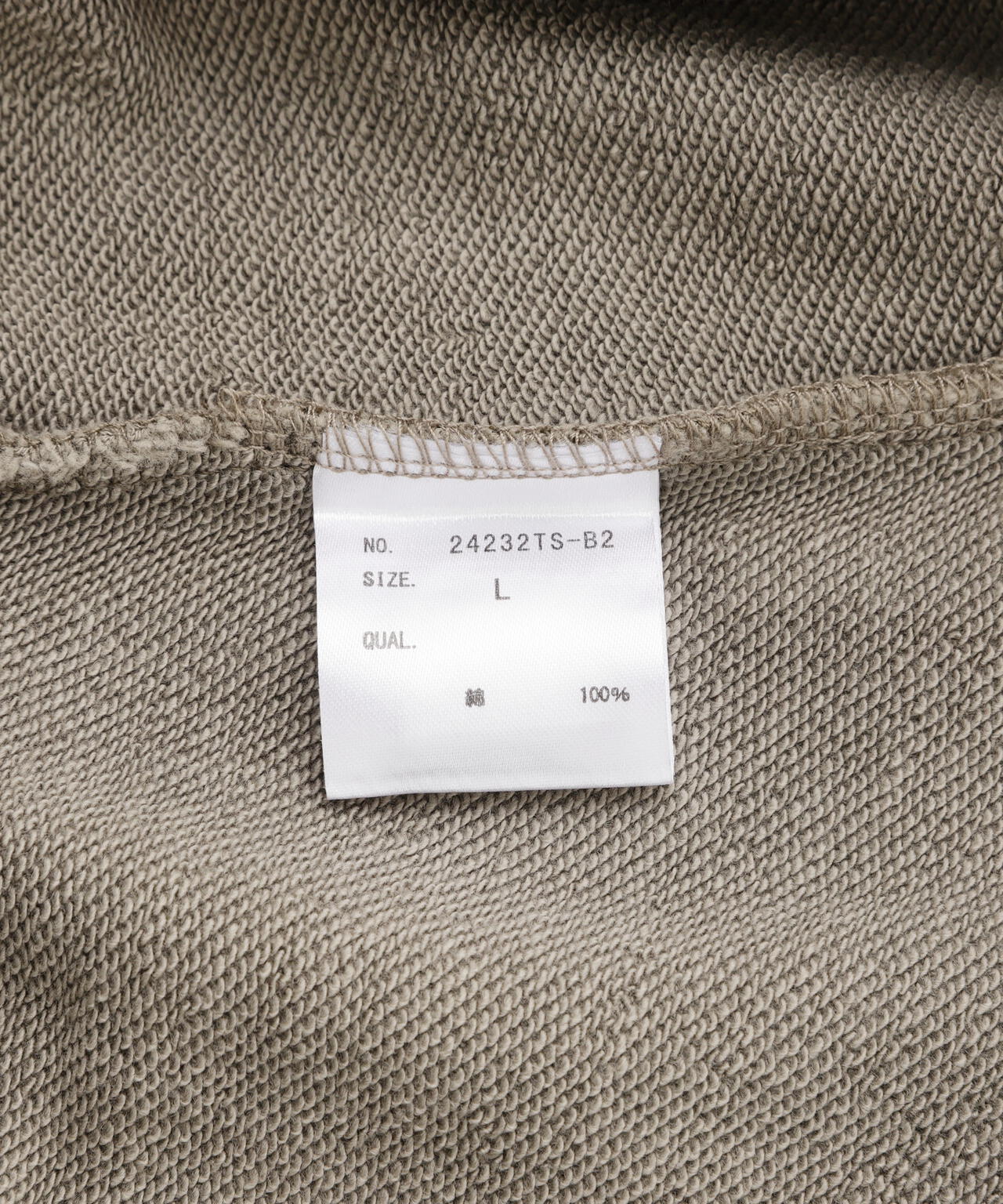 LUSOR(ルーソル)PIGMENT SWEAT OUTSIDE ピグメントスウェット アウトサイド