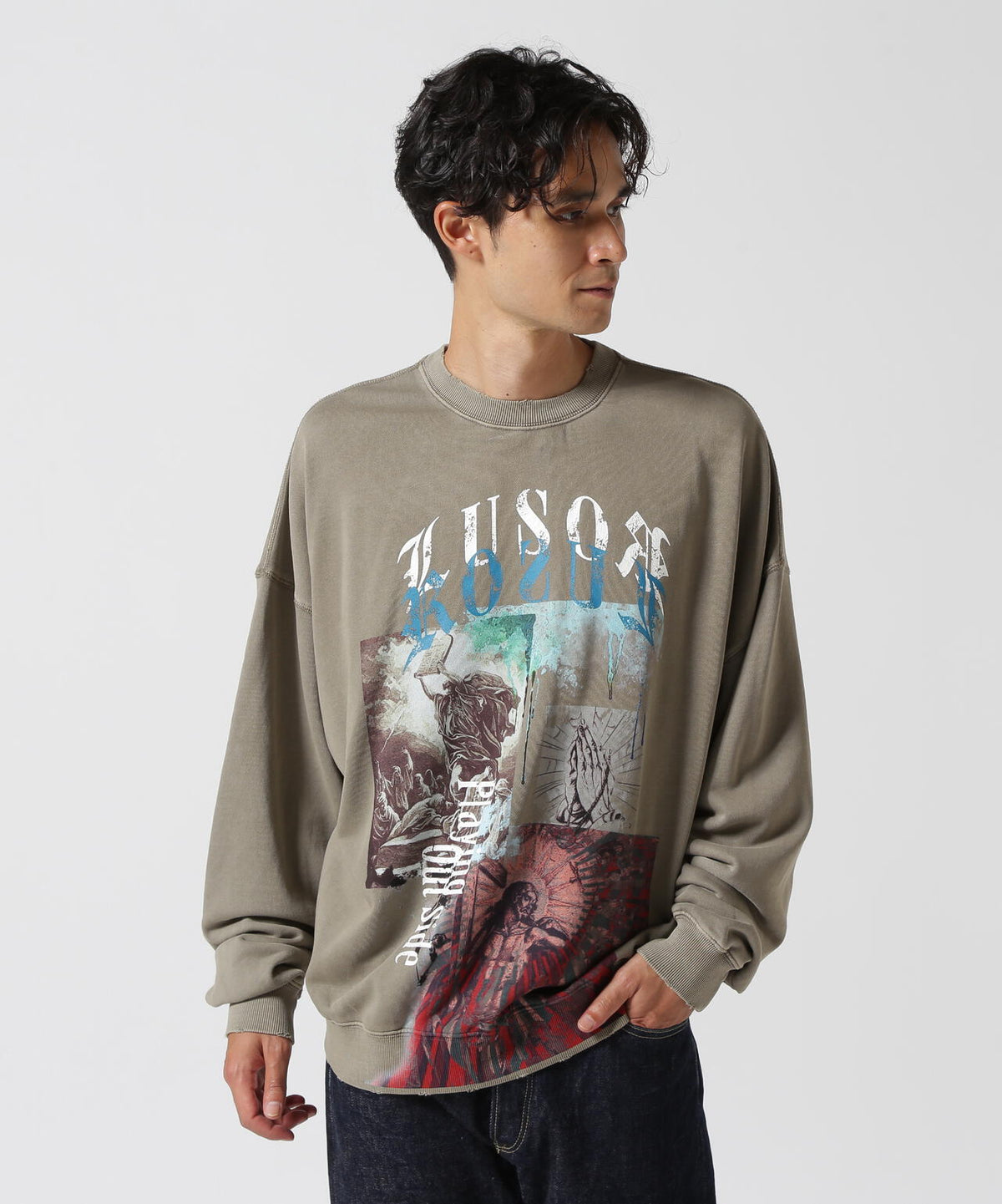 LUSOR(ルーソル)PIGMENT SWEAT OUTSIDE ピグメントスウェット アウトサイド