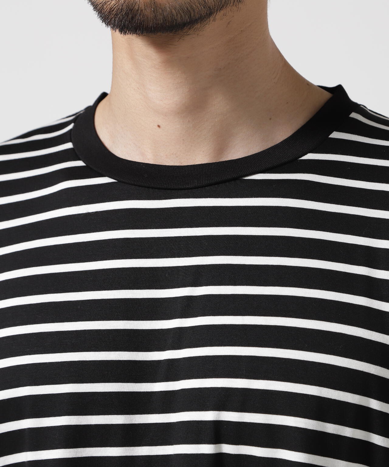 MINEDENIM(マインデニム)Square Big Border T-SH