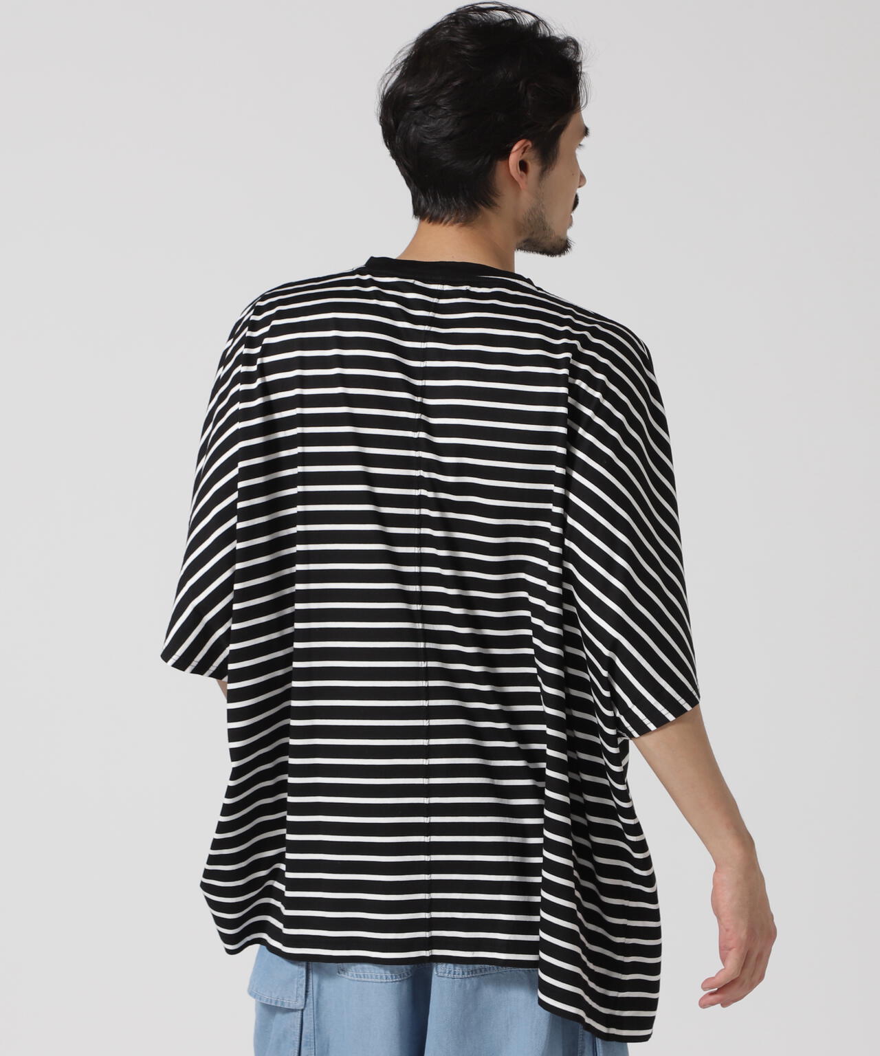 MINEDENIM(マインデニム)Square Big Border T-SH